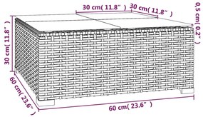 Set Divani da Giardino 7 pz con Cuscini in Polyrattan Nero