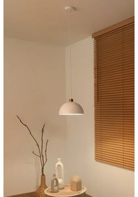 Duolla - Lampada a sospensione con cavo IRONLINE 1xE27/15W/230V Ø 27 cm bianco/rame