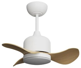 Ventilatore da soffitto Kaze bianco, Ø 56 cm, CCT, dimmerabile, SULION IP20