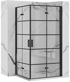 Cabina doccia Rea Molier Black Double 90x100