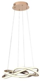 Lampadario a sospensione con filo LED dimmerabile LED/65W/230V 3000-6500K oro + telecomando