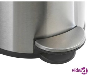 Practo Home Cestino a Pedale 20 L Acciaio Inox Opaco
