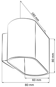 Applique ELISSA 1xG9/10W/230V nero