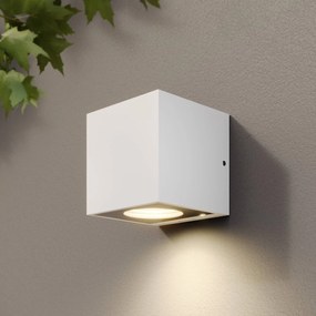 Applique da esterni a LED Tassnim Arcchio, dimmerabile, Bianco / Opale, Alluminio, Moderno, Applique LED da esterni