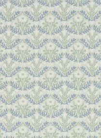 Tapete Morris Bellflowers von Morris & Co. - Grey/ Fennel