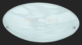 Lana plafoniera vetro decorato alabastro d.25cm 1 luce attacco e27