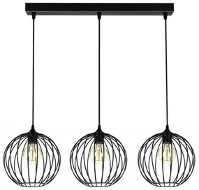 Lampadario a sospensione con filo MATT 3xE27/60W/230V