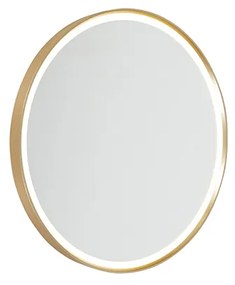 Specchio da bagno moderno oro con LED IP44 con specchio - Miral