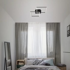 Briloner 3210-015 - Lampada LED da soffitto dimmerabile FRAME 2x11W 230V nera