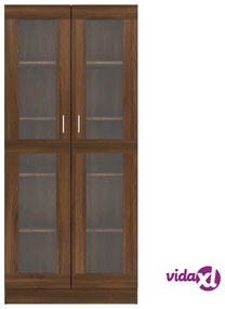 vidaXL Mobile Vetrina Rovere Marrone 82,5x30,5x185,5 Legno Multistrato