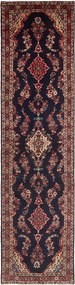 Hamedan Tappeto persiano 110x420 Blu (Iran) Annodato A Mano