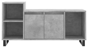 Mobile per tv grigio cemento 100x35x55 cm legno multistrato