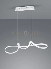 Sospensione perugia led con dimmerazione h.80cm bianca r37091131