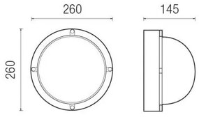 Alfa Round Led Con Anello 17W 3000°K