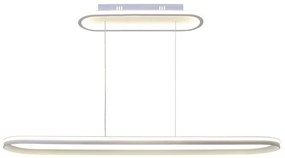 Lampadario LED design Vasilica bianco, luce naturale 7000 lumen