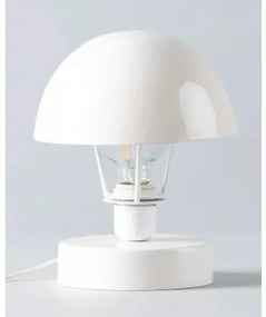 Lampada da Tavolo in Ferro (Ø20 cm) Seto Egg white - The Masie