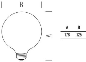 Globo 125 Stick 1055lm 8,5W E27 WW FR