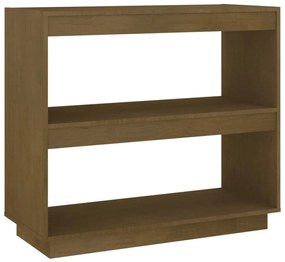 Libreria Marrone Miele 80x35x71 cm in Legno Massello di Pino