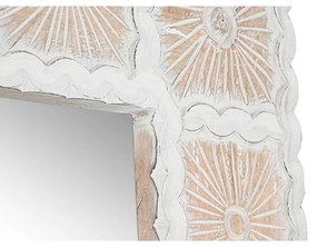 Specchio da parete Home ESPRIT Bianco Legno di mango Indiano Decapaggio 90 x 2,5 x 180 cm