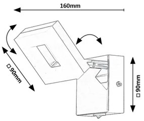 Rabalux 75018 - Applique a LED da bagno BLAS LED/5W/230V 4000K