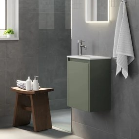 Mobile da bagno con lavabo COMO 40 cm, verde