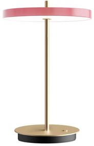 Lampada da tavolo dimmerabile a LED rosa con paralume in metallo (altezza 31 cm) Asteria Move - UMAGE