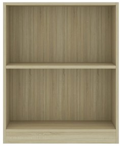 Libreria Rovere Sonoma 60x24x76 cm in Legno Multistrato