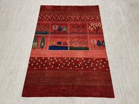 Gashguli Tappeto 240x160 Rosso (Iran) Annodato A Mano