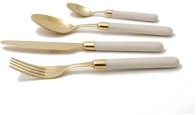 Posate Oro Pvd Rivadossi - Cortina Effetto Legno - Set 24pz