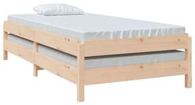 Letto impilabile 90x190 cm in legno massello di pino