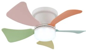 Globo 03609B - Ventilatore da soffitto LED dimmerabile HINES 10W/230V 3000-6500K + telecomando