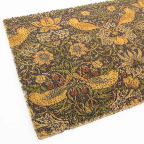 Zerbino in fibra di cocco 40x60 cm William Morris Strawberry Thief - Artsy Doormats