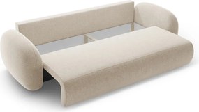 Divano beige allungabile/con contenitore con rivestimento in ciniglia 262 cm Tonale – Cosmopolitan Design