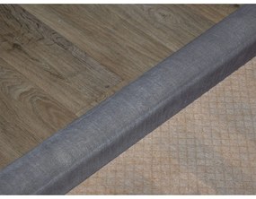 Letto matrimoniale imbottito grigio scuro con contenitore con griglia 160x200 cm Jade - Bobochic Paris