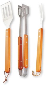 Fieldmann - Utensili per grigliare 3 pezzi in acciaio inox