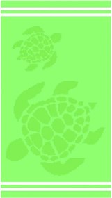 Telo mare verde in cotone 70x140 cm Turtle – B.E.S.