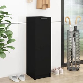 Scarpiera Nera 30x35x100 Cm İn Legno Multistrato /