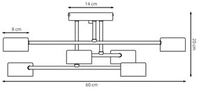 Lampadario a sospensione HALO 6 White