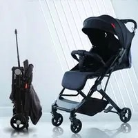 Passeggino Wizy Easy Ultra Leggpero Chiusura Facilitata Salvaspazio Portata 15 kg colore Nero