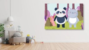Stampa su tela – Animali nel bosco