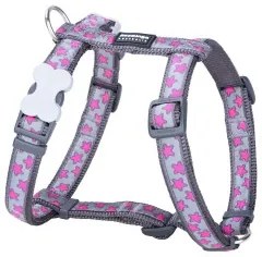 Imbracatura per Cani Red Dingo STYLE HOT PINK ON COOL GREY 45-66 cm 36-59 cm
