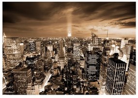 Fotomurale  New York : notte  Colore Beige, Dimensioni e Misure 100x70