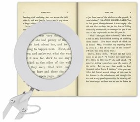 Extol - Lampada da tavolo LED dimmerabile con una lente d'ingrandimento LED/8W/5V 2900/4500/7500K bianco