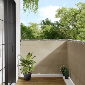 Paravento Da Balcone Beige 120x1000 Cm 100% Poliestere Oxford /
