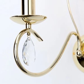 Orion WA 2-1093/2 - Applique di cristallo ALESSIA 2xE14/40W/230V oro