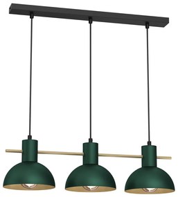 Lampadario a sospensione con filo ESTATE MINI 3xE27/15W/230V verde