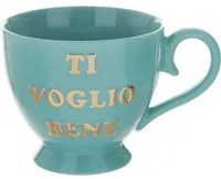 Tazza porcellana acquamarina Ti voglio bene 500 ml Loving