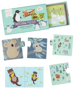 A Little Lovely Company - puzzle di abbinamento - famiglie di animali