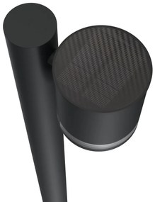 Paletto da Giardino Solare Nero da 100cm IP54 in Alluminio Colore Bianco Naturale 4.000K