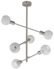 Briloner 2815-066 - Lampadario a sospensione con supporto rigido 6xE14/5,5W/230V